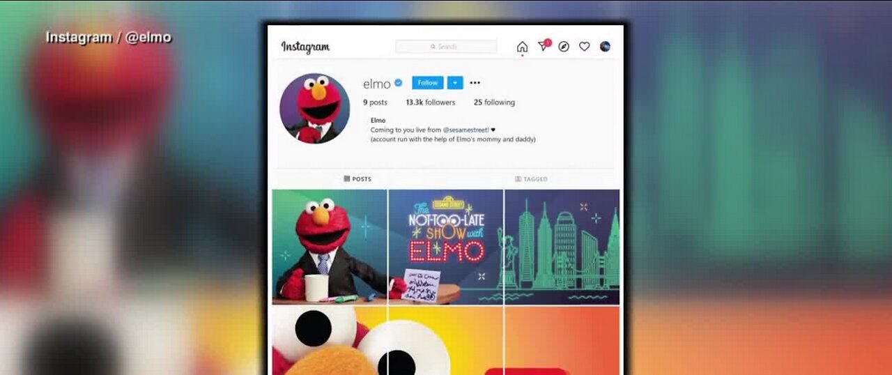 Elmo joins Instagram