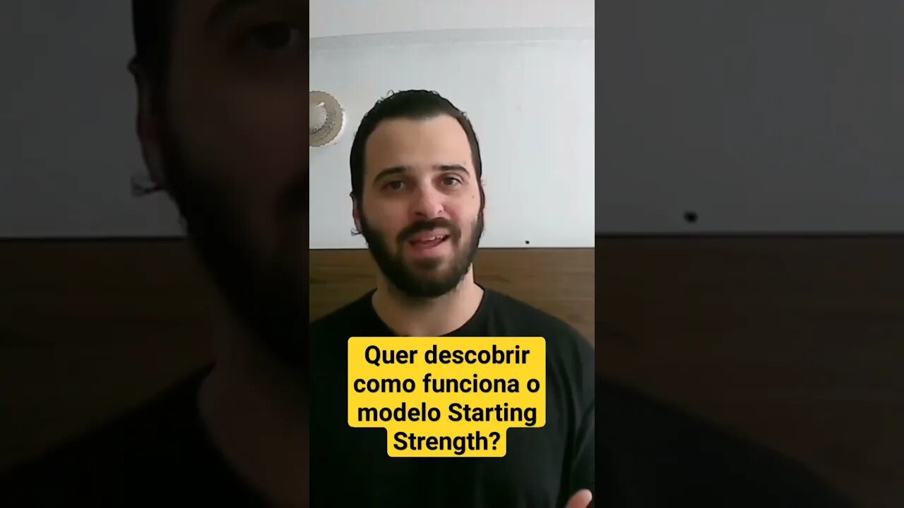 Essa é a primeira fase do treino Starting Strength #Shorts
