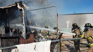 Crews put out northside mobile home blaze