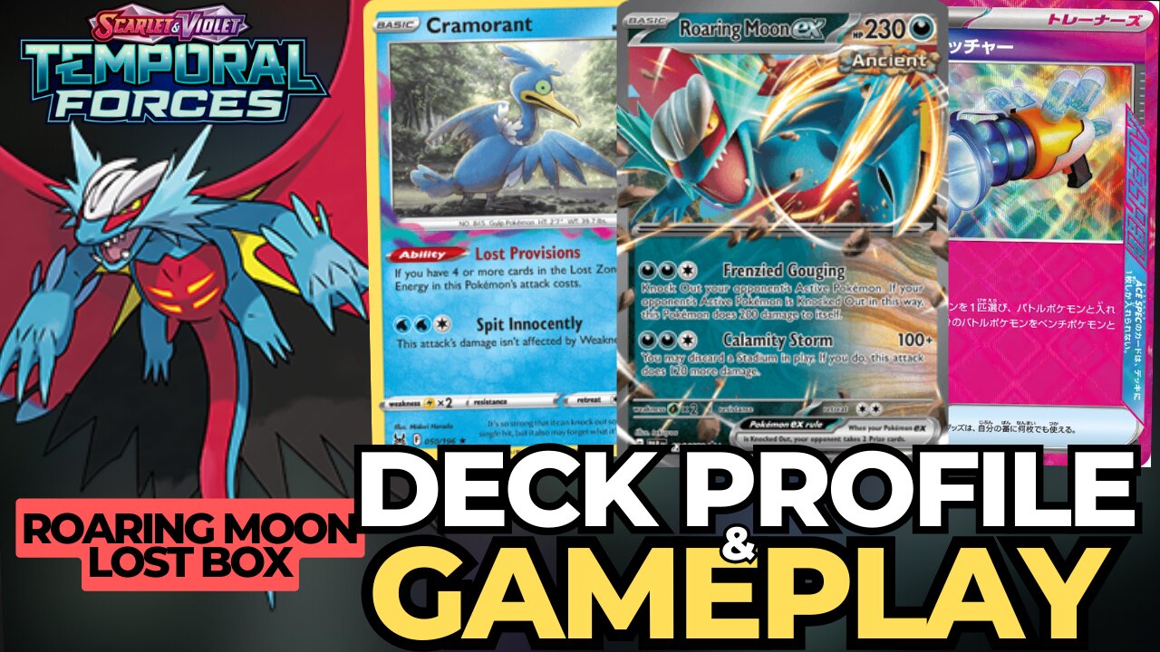 Pokemon TCG: The Best Roaring Moon Lost Box Deck Profile & Gameplay (Post Rotation)