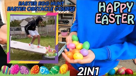 DANGEROUS Easter Egg Hunt + Obstacle course