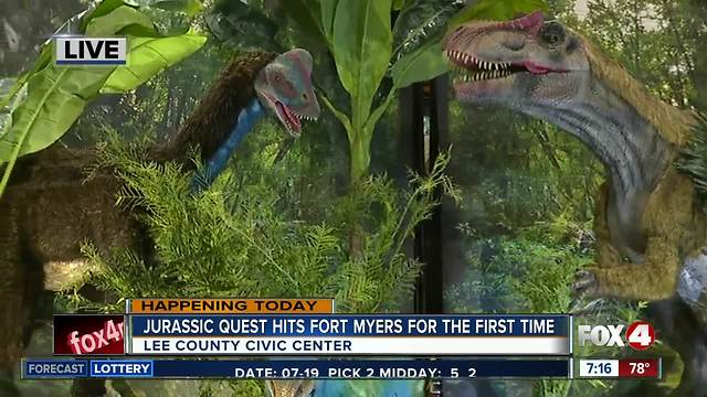 Jurassic Quest comes to Southwest Florida - 7am live report