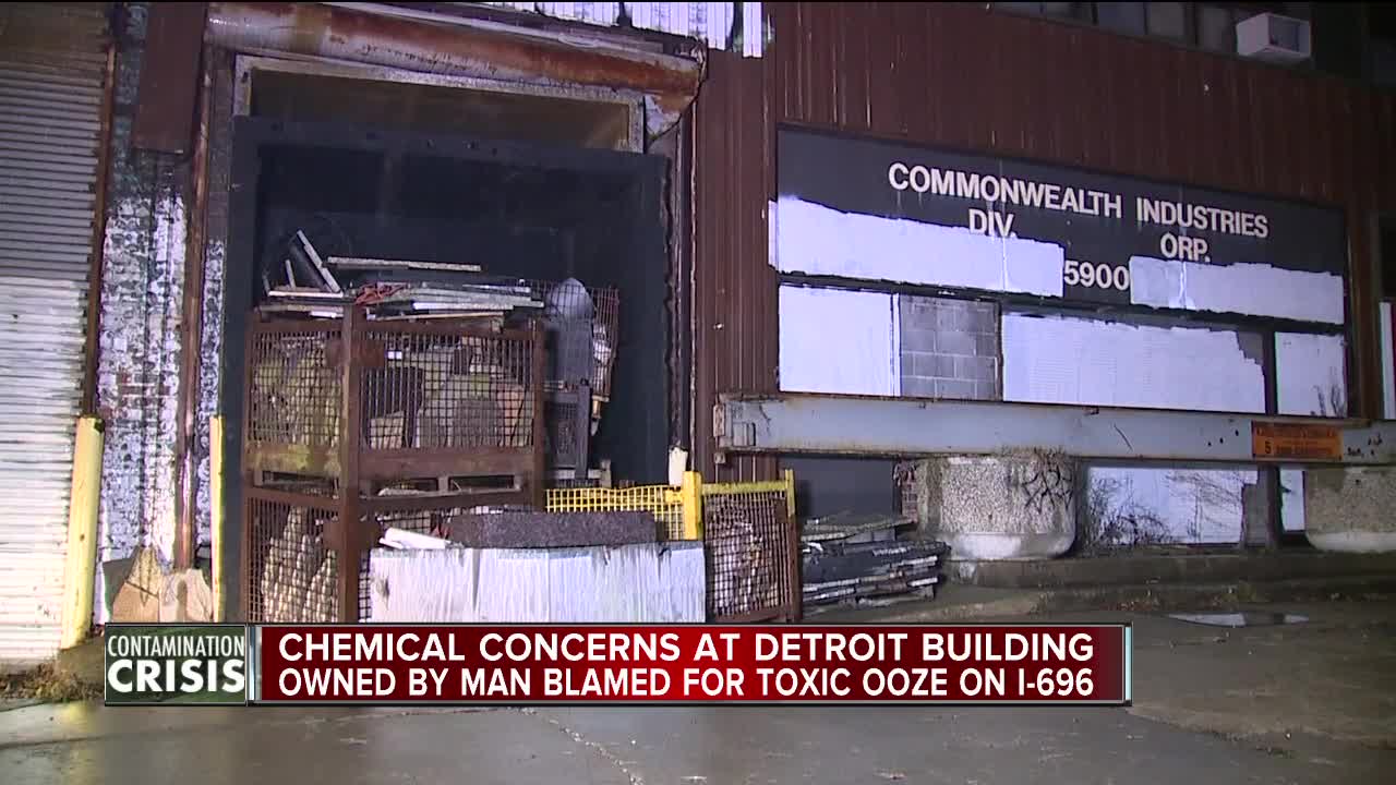 State investigators looking into potentially hazardous chemicals at Detroit property connected to I-696 'green ooze' business