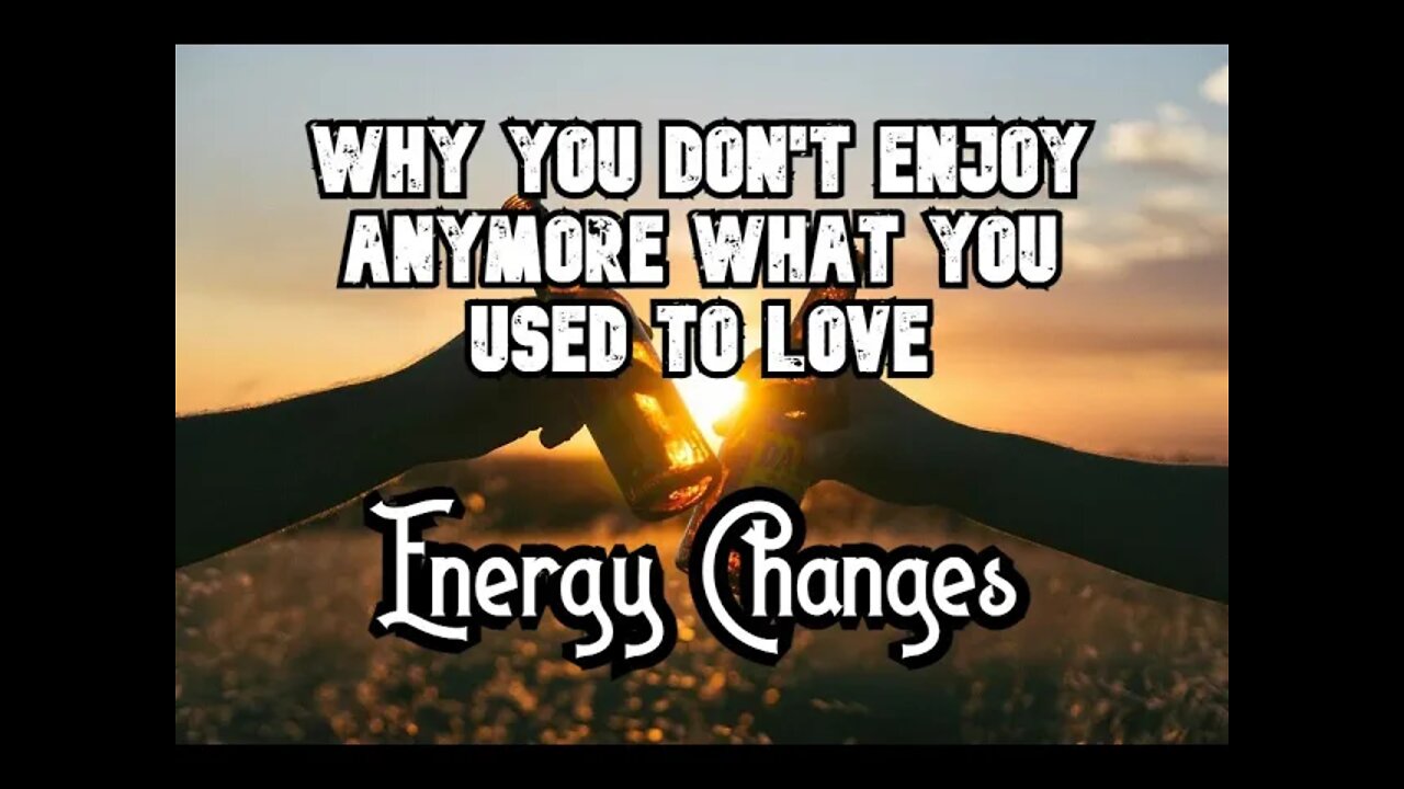 WHY YOU DON'T ENJOY ANYMORE WHAT YOU USED TO LOVE - Julian M. Polzin