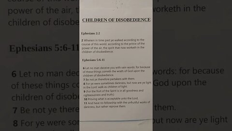 Children of Disobedience