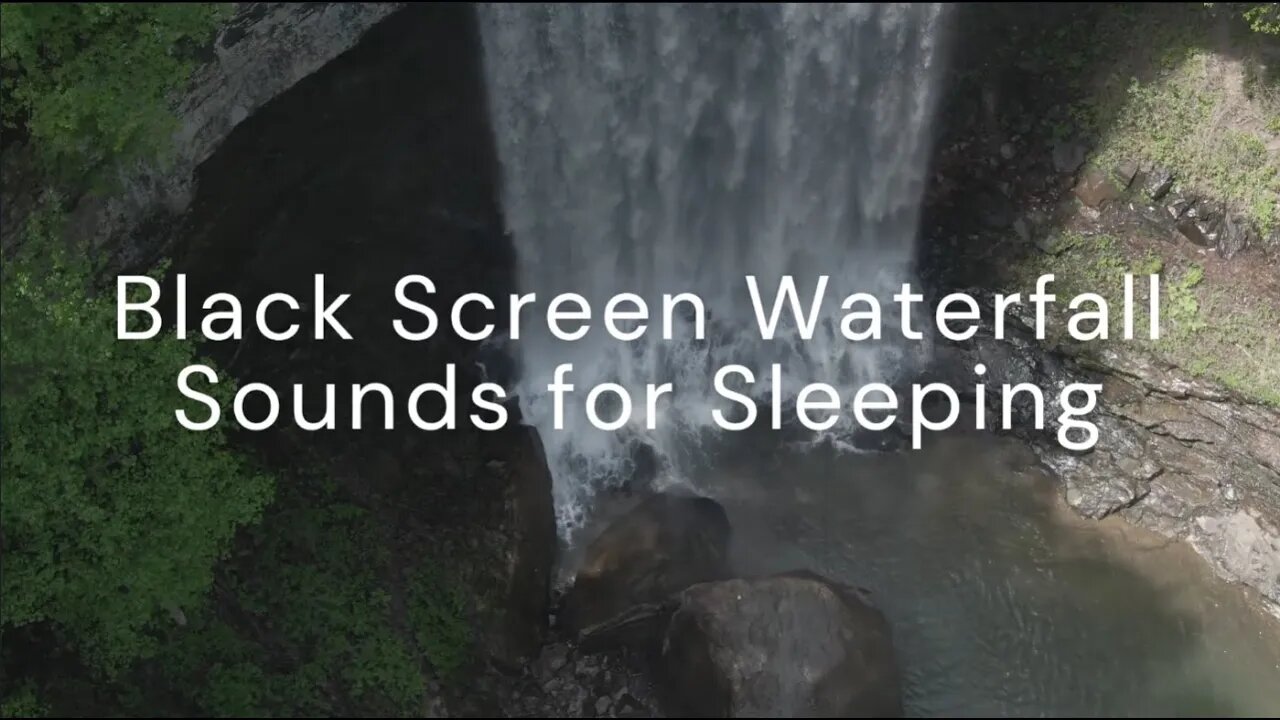 Black Screen Waterfall Sounds for Deep Sleeping