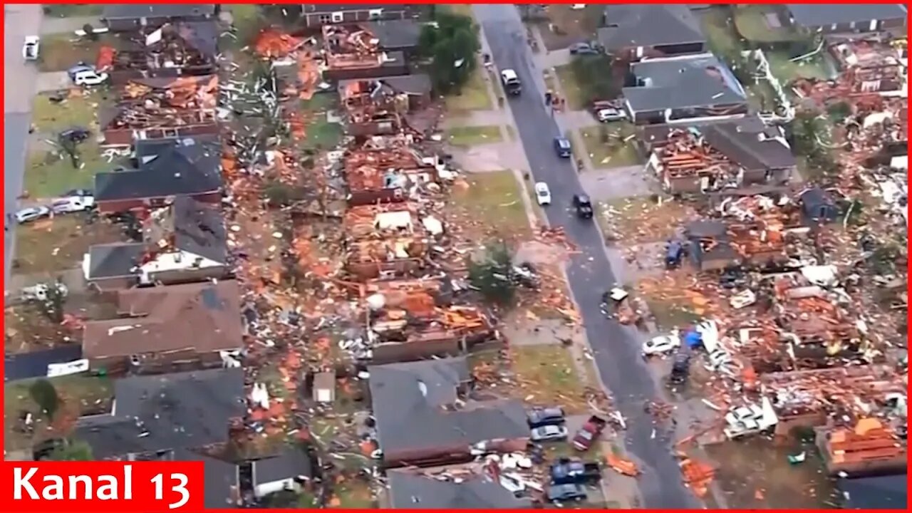 Severe storms in Oklahoma caused terrible destruction - thousands were left without power