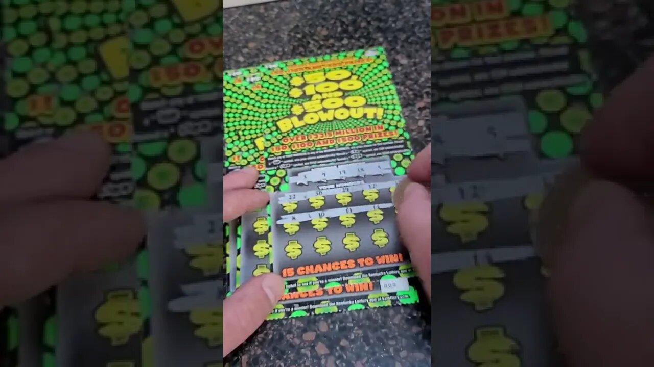 $50 spent on Scratch Off Lottery Tickets from the Kentucky Lottery!