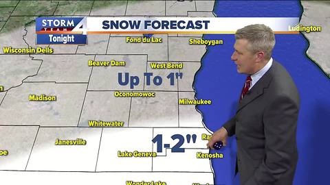 Light snow returns Tuesday night