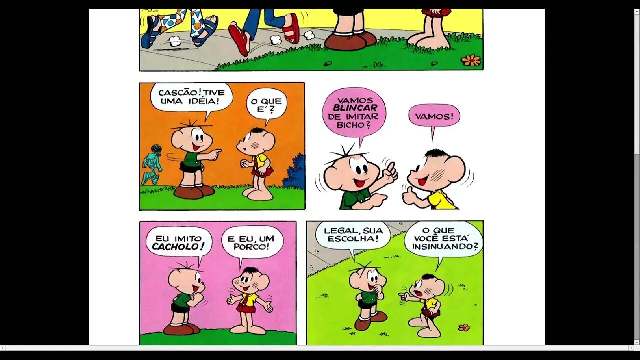 Cebolinha, Cascão E Os Bichos [Pause o Vídeo Caso Não Consiga Ler]