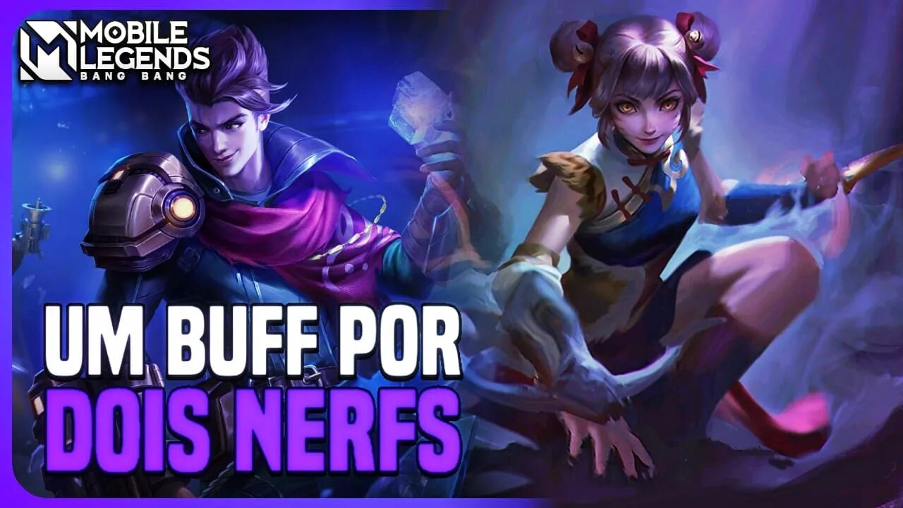 BUFF SURREAL NO BASTÃO DOURADO E NERF NO CLAUDE E NA WANWAN | PATCH NOTES SERVER AVANÇADO | MLBB