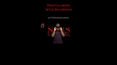 Let’s Overcome Doubt #dayodman #motivation #eeyayyahh #motivationalspeaker #positivity