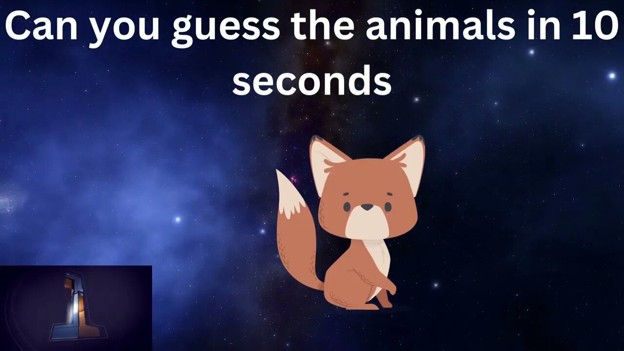 10 Second Animal Challenge: Can You Name Them All?