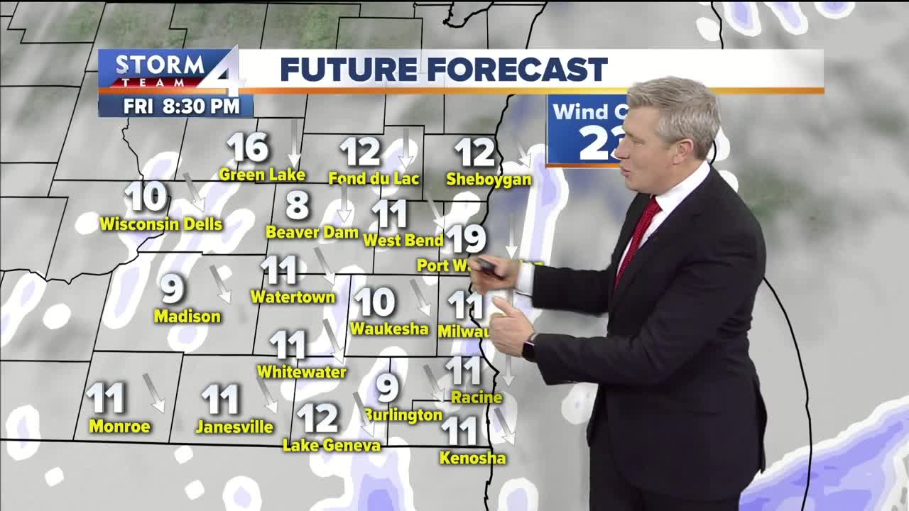 Light snow overnight, less than 1 inch