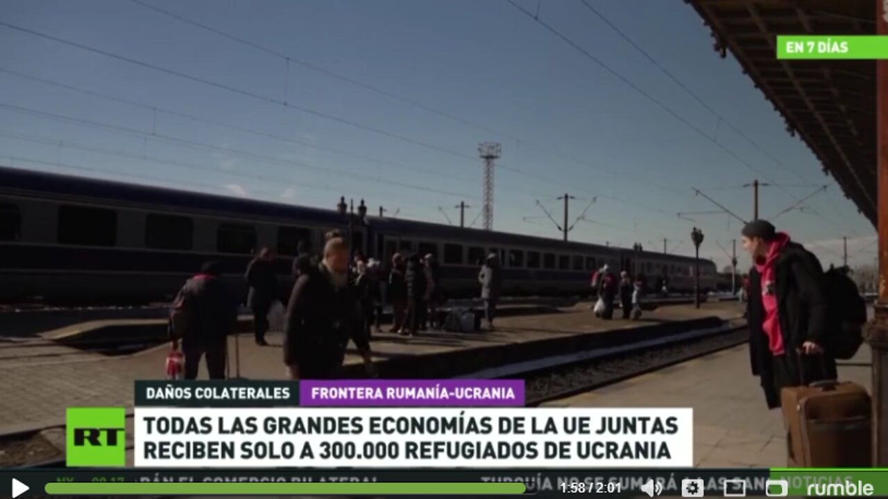 Le Nazioni Unite stimano che quasi 2,7 milioni di rifugiati abbiano lasciato l'Ucraina dal 24 febbraio.La grande maggioranza dei rifugiati si è diretta verso il confine occidentale verso l'Europa(1,7 milioni sono in Polonia)