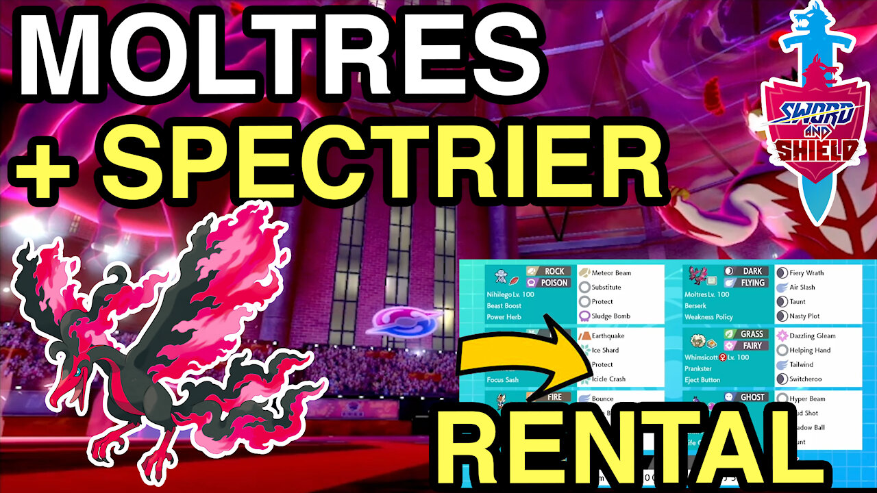 MOLTRES + SPECTRIER TEAM • VGC Series 9 • Pokemon Sword & Shield Ranked WiFi Battles