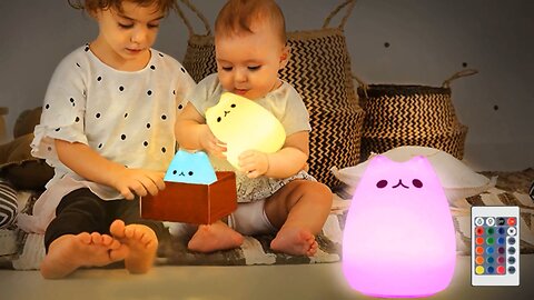Silicone Touch Sensor LED Night Light For Children