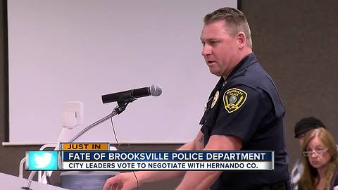 Brooksville city council votes to effectively dissolve police department