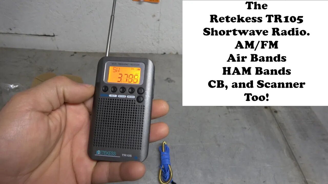 Retekess TR105 All band Radio. Shortwave, HAM, CB Air, and AM/FM? Yes, all of them and more!