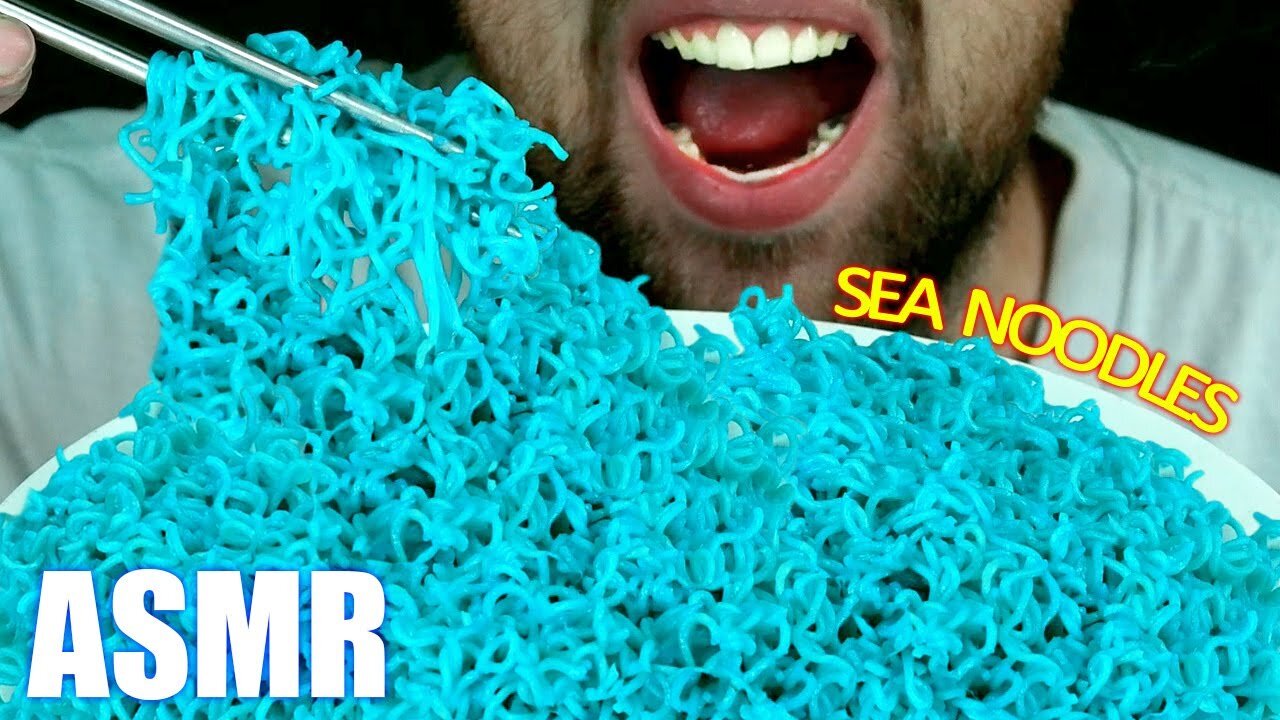 ASMR SEA NOODLES | MUKBANG EATING SOUND (NO TALKING) 🎧 BEST SOUND