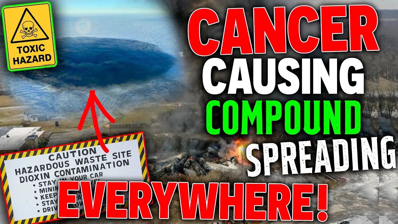 CANCER Causing COMPOUND💀Spreading EVERYWHERE!☢☣ Ohio train derailment UPDATE!