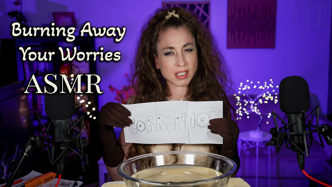 ASMR π BURNING away your WORRIES and WASHING THEM AWAY ππ π« SILENTπ« π #healing #relaxing #sleep 4K