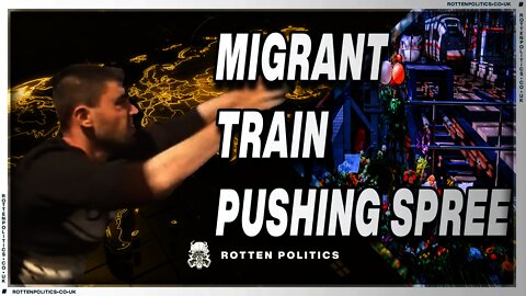 Migrant ARRESTED in Europe pushing people in front of trains