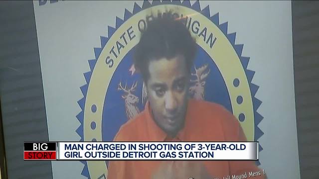 24-year-old charged with shooting girl in head at Detroit gas station