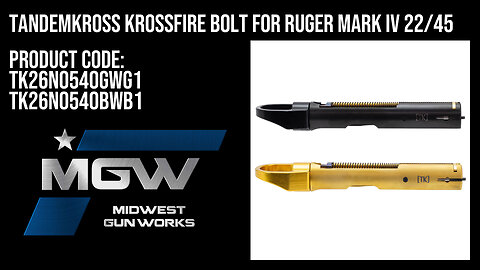 Tandemkross Krossfire Bolt for Ruger Mark IV 22/45