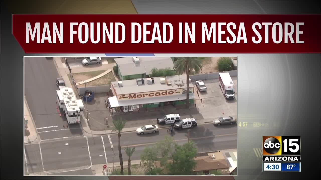 Suspicious death under investigation at Mesa market