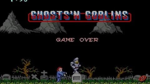 Ghosts'n Goblins (1985) Arcade - Primeira tentativa