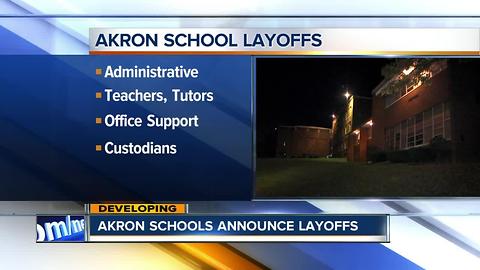 Akron Public Schools eliminate dozens of jobs after closures of three schools