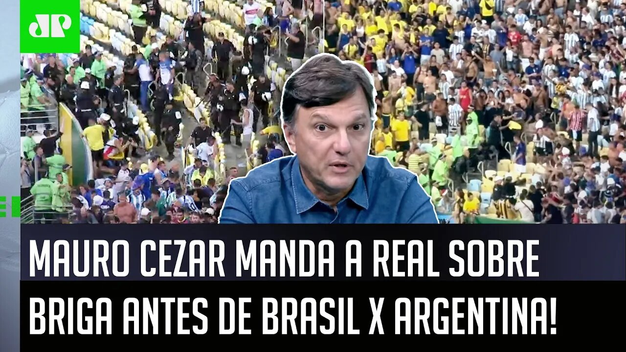 "É UMA VERGONHA!" BRIGA e PANCADARIA em Brasil x Argentina atrasam jogo, e Mauro Cezar MANDA A REAL!