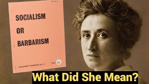 "Socialism or Barbarism?" What Did Rosa Luxemburg Mean?