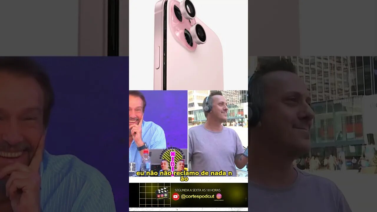 IPHONE 15 LANÇAMENTO FUZIL VAI AS RUAS SABER DA POPULAÇÃO #iphone15 #comedy #cortespodcut #shorts