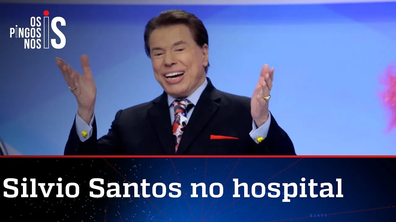 Vacinado, Silvio Santos é internado com covid em São Paulo