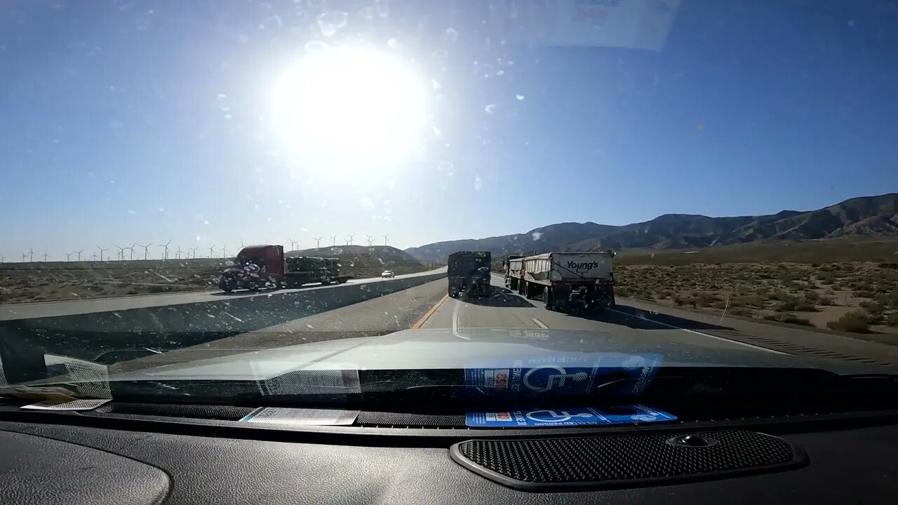 We almost crashed on Highway 58