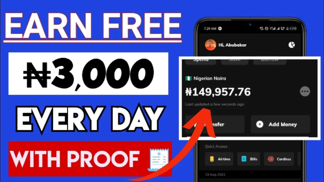 EARN N3,000 FOR FREE in Nigeria (make money online in Nigeria 2023) how to make money online 2023