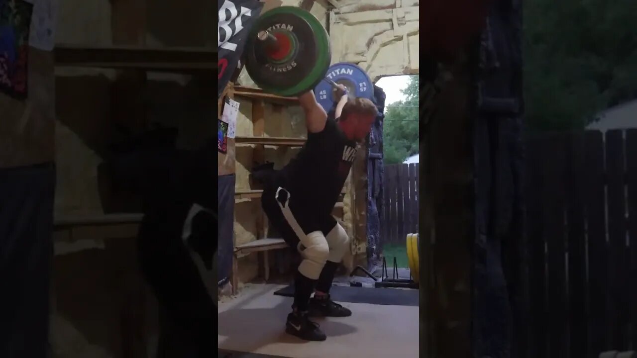 110 kg / 242 lb - No Foot Snatch + 3 Overhead Squats - Weightlifting Training