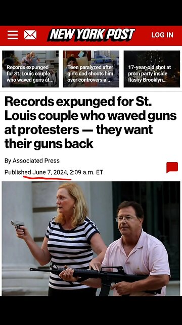 Records Expunged For McCloskey's Who Defended Home From BLM Rioters