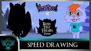 Speed Drawing: Happy Tree Friends Fanon - Tadley | Mobebuds Style