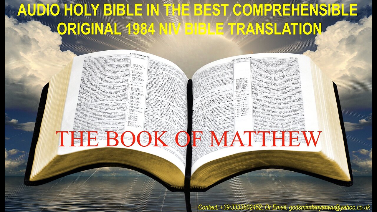 AUDIO HOLY BIBLE: THE BOOK OF MATTHEW - IN THE BEST ORIGINAL 1984 NIV BIBLE TRANSLATION