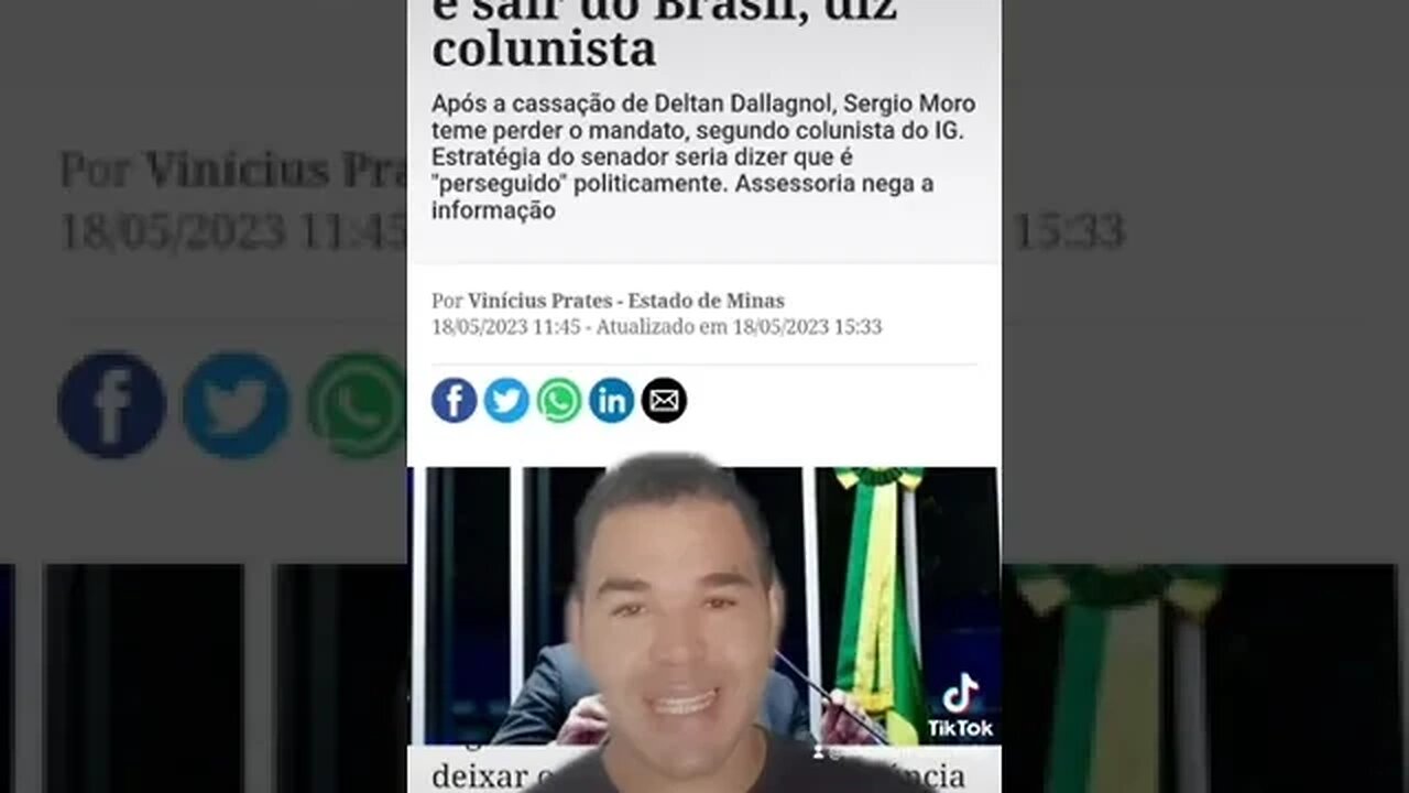 Moro cogita renúncia e sair do Brasil, diz colunista kkkkk