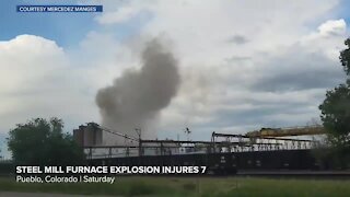 RAW: Colorado steel mill furnace explosion injures 7