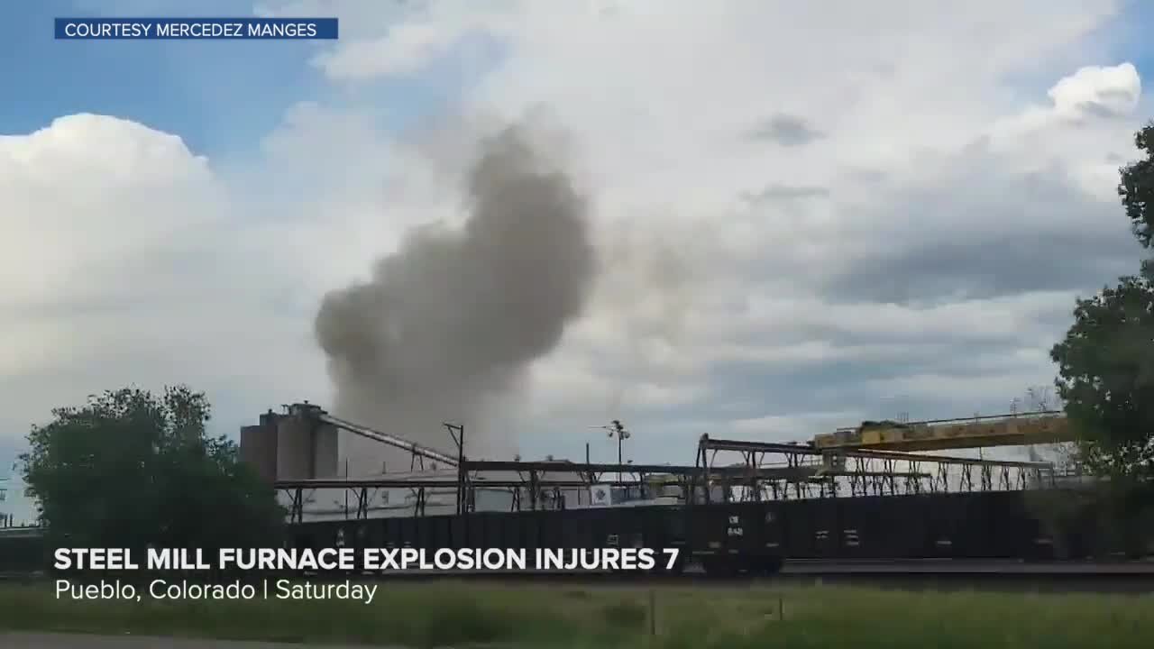 RAW: Colorado steel mill furnace explosion injures 7