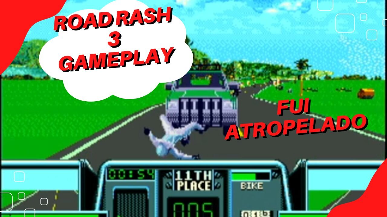 Road Rash 3 GAMEPLAY mega drive genesis