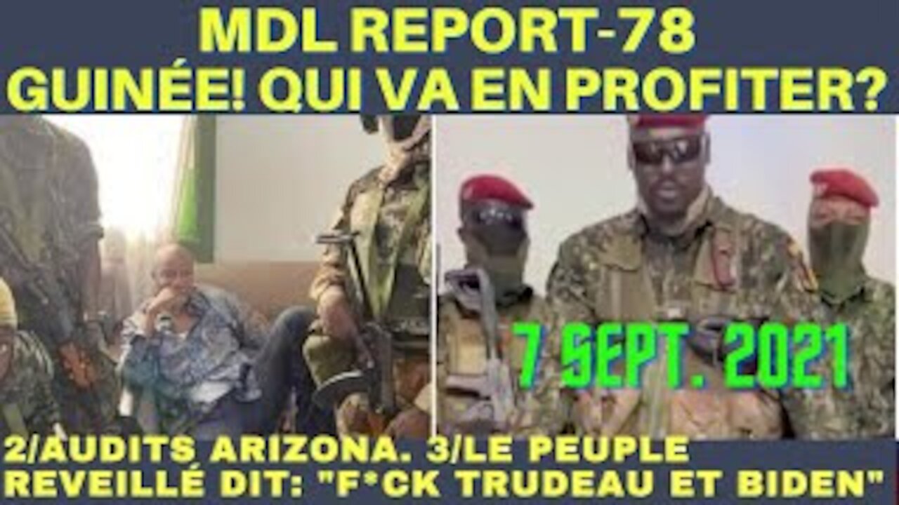 MDL REPORT 78-GUINÉE! QUI PROFITERA DE LA CHUTE D'ALPHA CONDÉ? AUDITS ARIZONA