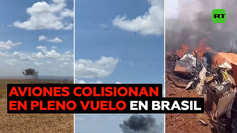 Dos aviones de la Fuerza Aérea de Brasil colisionan en pleno vuelo