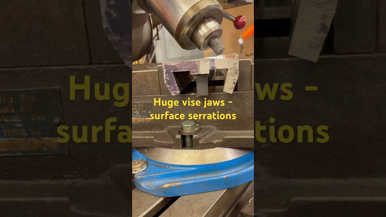 Huge vise jaws - surface serrations #cncmachinist #machining #diy #cncmachining #machine #cnc