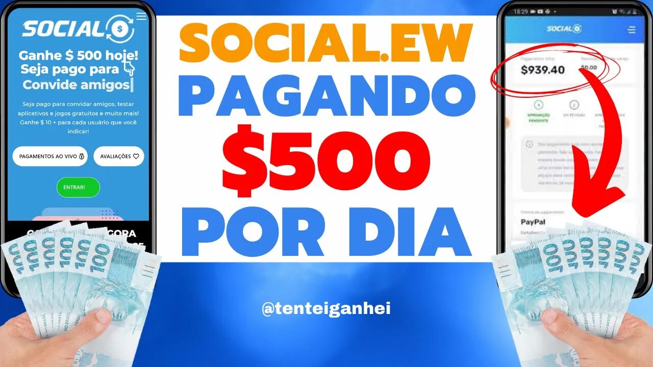 SITE PAGANDO $25 NO CADASTRO - SOCIALEW.XYZ É REAL OU FAKE? VEJA!